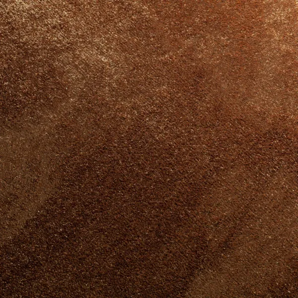 JAB Amaze 264 kupfer – quadratische Draufsicht Velours-Teppichboden in kupfer